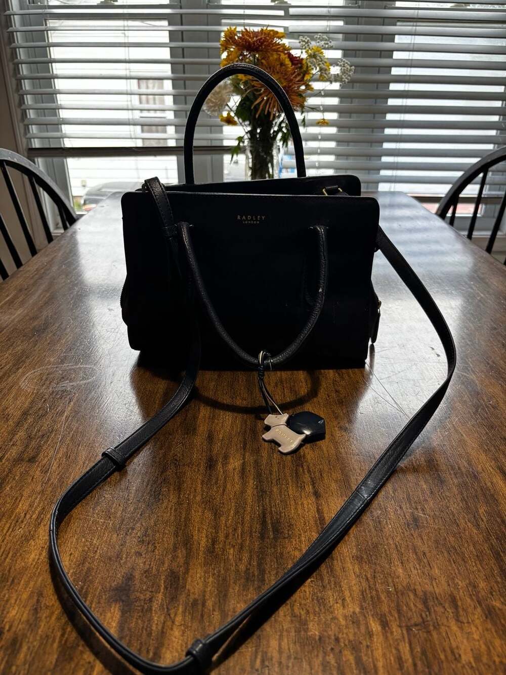 Radley London Dark Blue Leather Liverpool St Handbag